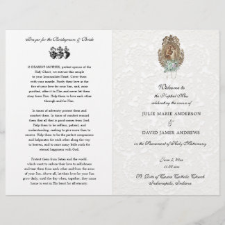 Elegant katholiek traditioneel massaweddenschap