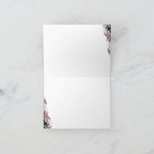 Elegant katholiek Vrijgezellenfeest Bedankkaart (Binnen)