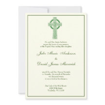 Elegant - katholieke Irish Celtic Cross Ivory Wedd