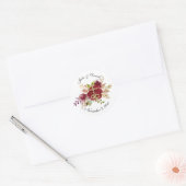 Elegant katholieke rode rozen bruiloft label (Envelop)
