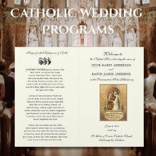 Elegant katholieke Weddenschappen Mass Programme
