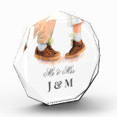 Elegant Keepsake Newlyweds Gift Bride Groom Fotoblokken (Links)