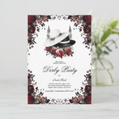 Elegant Kentucky Derby Bridal Shower Invitation Fl (Debout devant)