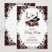 Elegant Kentucky Derby Bridal Shower Invitation Fl (Devant / Derrière)