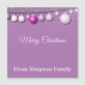 Elegant, kerst Baubles, speciaal gepersonaliseerd