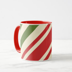 Elegant Kerst Candy Cane Mok