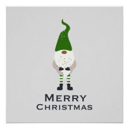 Elegant Kerst Elf Wall Art Poster Perfect Poster