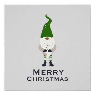 Elegant Kerst Elf Wall Art Poster Perfect Poster