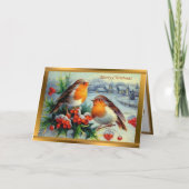 Elegant kerst Feestdagen Kaart (Voorkant)