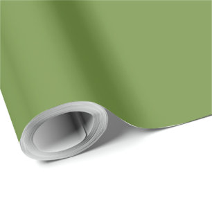 Elegant Kerst Groen Effen  Cadeaupapier