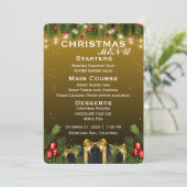 Elegant kerst menu (Staand voorkant)