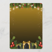 Elegant kerst menu (Achterkant)