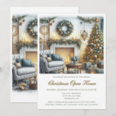 Elegant Kerst Open Huis Kaart (Voorkant / Achterkant)