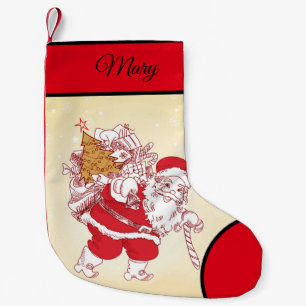 Elegant kerst patroon kleine kerstsok