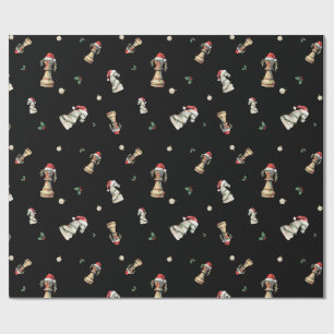 Elegant Kerst Schaken Inpakpapier Vellen