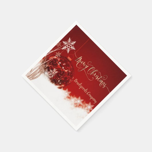 Elegant kerstbal servet (Hoek)