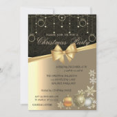 Elegant kerstballen, feestfeest kaart (Voorkant)