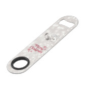 Elegant, kerstballen, Glittery Bokeh Speed Flessenopener (Achterkant Gekanteld)