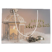 Elegant kerstballen, Lantern Holiday Groot Cadeauzakje (Achterkant)