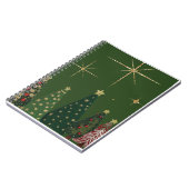 Elegant kerstboom spiraal Notitieboek (Linkerzijde)