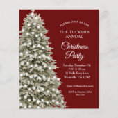 Elegant kerstboomfeest Rood met kerst (Voorkant)