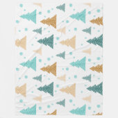 Elegant kerstboommodel fleece deken (Voorkant)