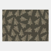 Elegant kerstboompatroon inpakpapier vel (Voorkant 2)