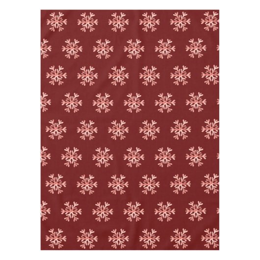 Elegant kerstboomschilfers Pattern Red Tafelkleed (Voorkant)