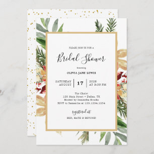 Elegant kerstbriefje — Uitnodiging