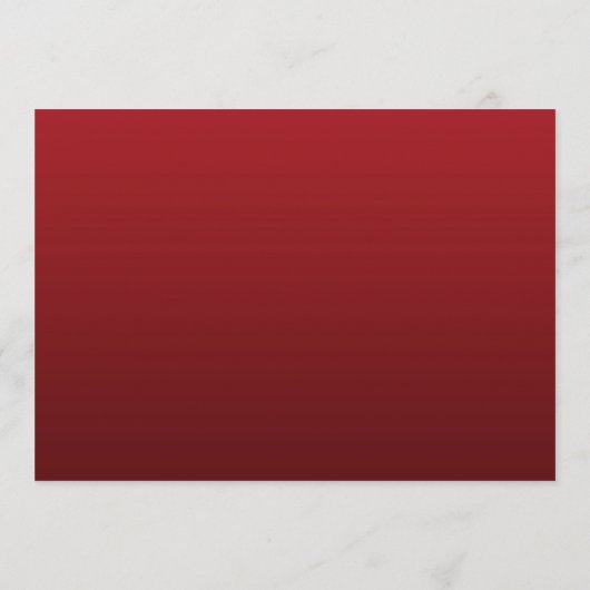 Elegant kerstbruiloft Menu Red Gold (Achterkant)