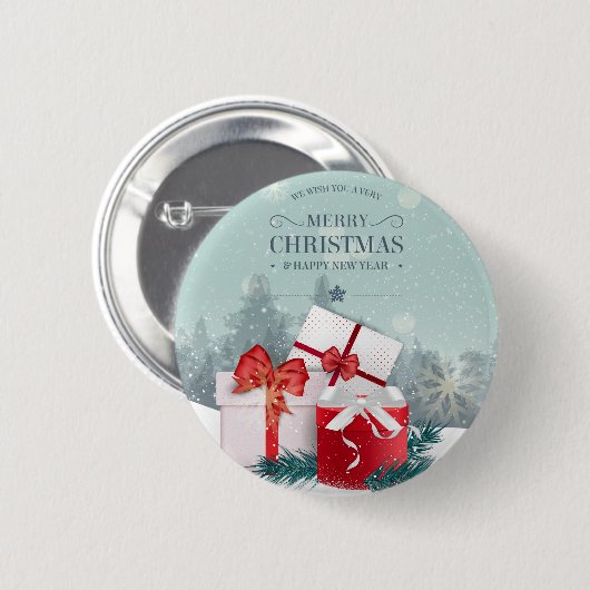 Elegant kerstcadeau-feestdag | Pin-Button Ronde Button 5,7 Cm (Voorkant /achterkant)