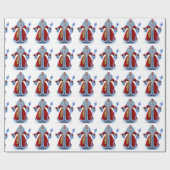 Elegant kerstcadeau inpakpapier (Vlak)