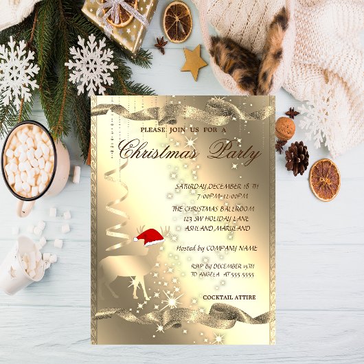 Elegant kerstdeer, Sparkle, Kerstfeest Kaart