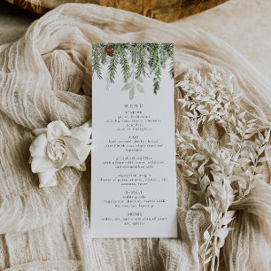 Elegant kerstdiner menu