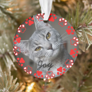 Elegant kerstfeest Aangepaste foto Foto Ornament