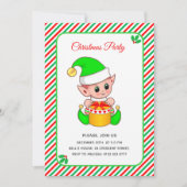 Elegant Kerstfeest Elf Kerstfeest Kaart (Voorkant)