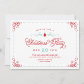 Elegant  kerstfeest kaart (Voorkant)