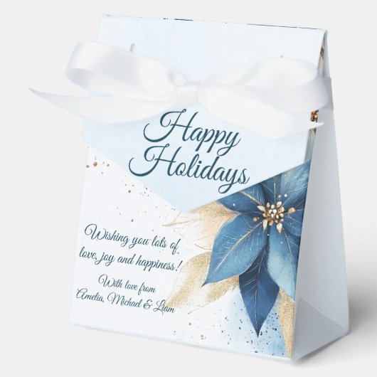 Elegant kerstfeest modern bedankdoosjes (Voorkant)