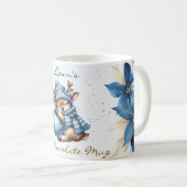 Elegant kerstfeest modern koffiemok (Voorkant rechts)