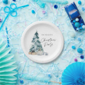 Elegant kerstfeest papieren bordje (Feest)