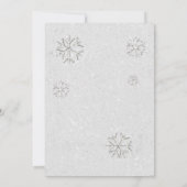 Elegant Kerstfeest Rood Groen Wit Glitter Kaart (Achterkant)