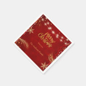 Elegant kerstfeest rood servet (Hoek)