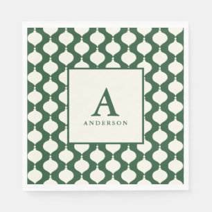 Elegant kerstfeest servet