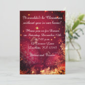 Elegant Kerstfeest Uitnodiging (Staand voorkant)