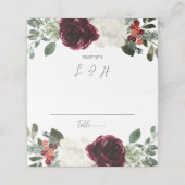 Elegant kerstFloral Wedding (Buitenkant ongevouwen)