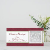 Elegant kerstfotokaarten feestdagenkaart (Staand voorkant)