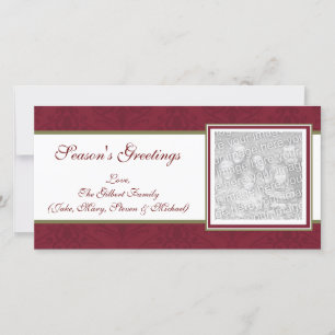 Elegant kerstfotokaarten feestdagenkaart