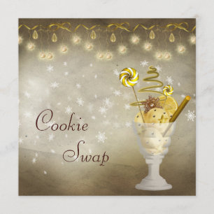 Elegant kerstkoekjeswisselaar kaart