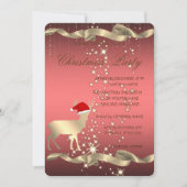 Elegant Kerstman Deer Santa Hat, kerstfeest Kaart (Voorkant)