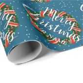 Elegant kerstmis met grilly gepersonaliseerd cadeaupapier (Rol Hoek)